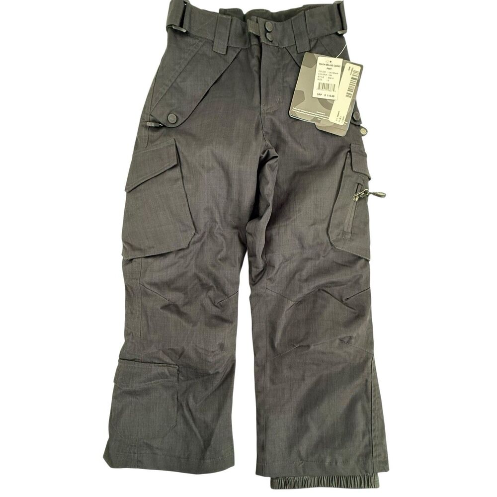 NEW Rawik Snowboard Ski Pants Youth Boy Girl Small Black Waterproof Breathable